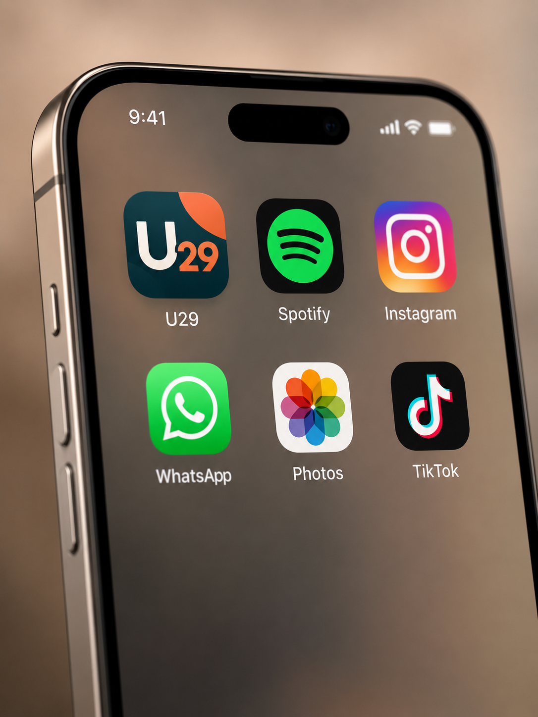 Aperçu application U29 sur iPhone